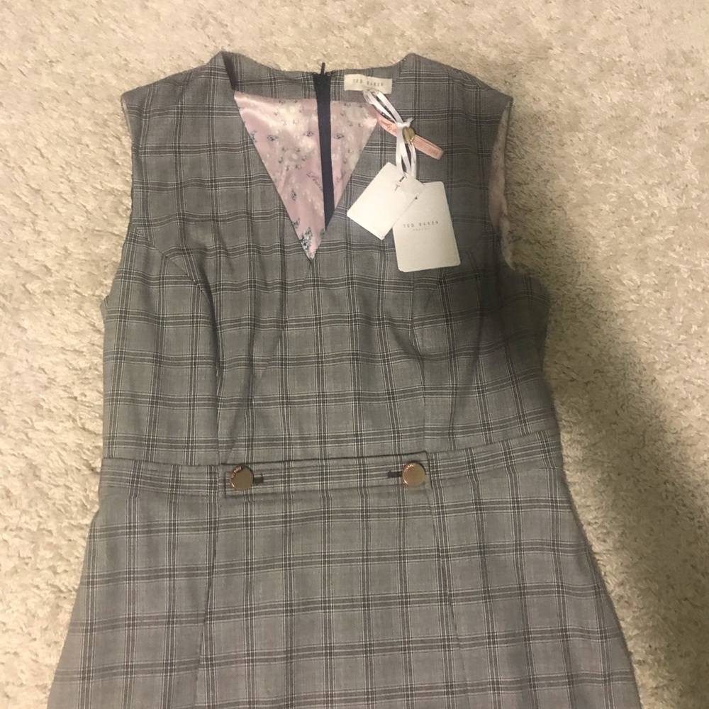 New Ted Baker working title Ristad Check Dress - Picture 8 of 8